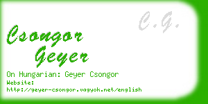 csongor geyer business card